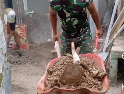 Hari Ke-24 TMMD, Progres Renovasi Tiga RTLH di Sukamaju Hampir Rampung