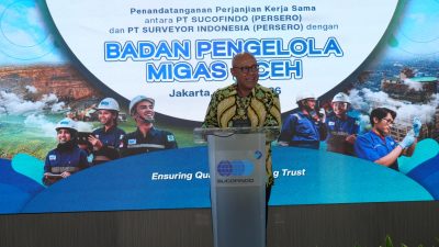 Kolaborasi BPMA, Sucofindo, dan Surveyor Indonesia Perkuat Industri Lokal di Hulu Migas Aceh