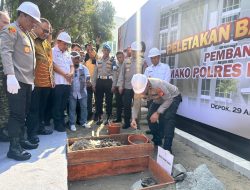 Kapolda Metro Jaya Letakkan Batu Pertama Mako Polres Depok, Ini Pesannya