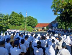 Bangun Karakter Pelajar, Koramil Sukmajaya Gelar Apel Bersama di SMPN 22 Depok