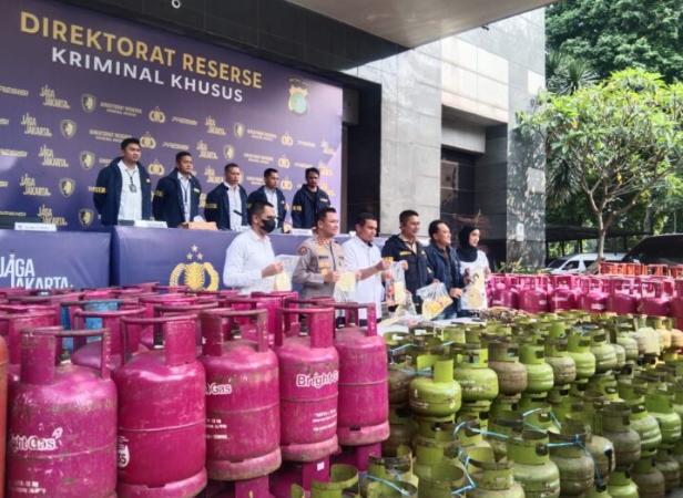 Polda Metro Bongkar Sindikat Oplosan LPG 3 Kg, 11 Orang Ditangkap