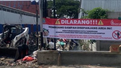 Pemkot Tangerang Tertibkan TPS Liar di Karang Timur, Lingkungan Kembali Bersih