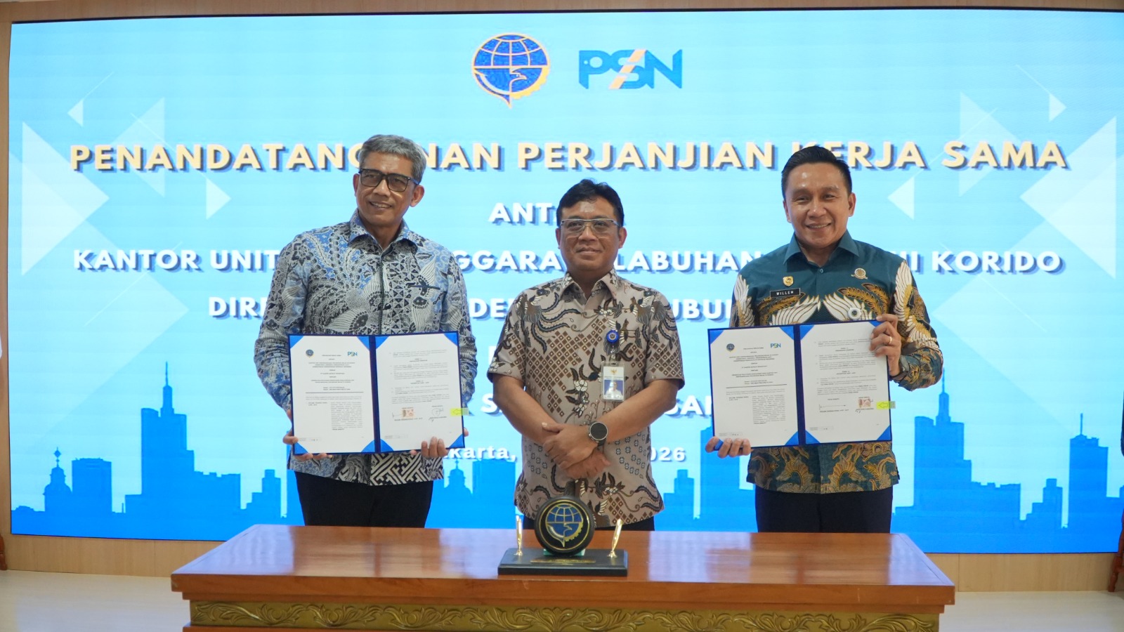 Perkuat Konektivitas 3TP dan Kedaulatan Digital, Ditjen Hubla Gandeng PSN Hadirkan Layanan Satelit di Pelabuhan Korido