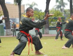 Uji Ketangguhan Prajurit, Kodam Jaya Gelar Kenaikan Tingkat Sabuk Hitam PSM di Korem 051/WKT