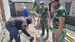 Pembangunan RTLH di Desa Godo Dikebut, TNI dan Warga Bahu-Membahu