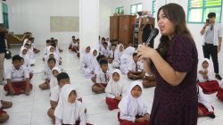 Belajar Saling Sayang, Anak-anak Godo Antusias Ikuti Edukasi Anti Bullying di TMMD 128