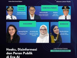 Webinar Jakarta SOLID Soroti Bahaya Hoaks, Kominfotik Perkuat Verifikasi Berbasis AI