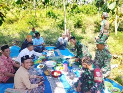 Satgas TMMD Kodim Pati Larut dalam Tradisi Sedekah Bumi Bersama Warga Desa Godo.