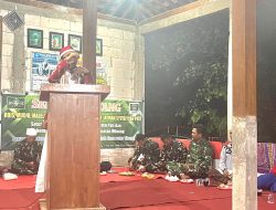 Satgas TMMD 128 Hadiri Sedekah Bumi Paranggaruda, Doa Bersama Pererat Kemanunggalan TNI dan Warga