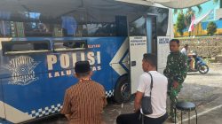Satlantas Polresta Pati Hadirkan SIM Keliling di Lokasi TMMD 128, Warga Desa Godo Sambut Antusias