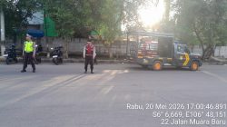 Unit Lantas dan Sabara Polsek Kawasan Muara Baru Intensifkan Pengaturan Lalu Lintas Sore Hari di Kawasan PPS Nizam Zachman Jakarta