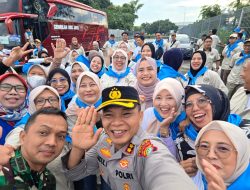 Kapolres Metro Depok Kawal Aksi Ratusan Buruh Bergerak ke Jakarta