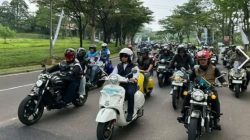 Supian Suri, Forkopimda Riding Vespa Bersama Komunitas Motor Meriahkan HUT ke-27 Depok