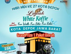 Semarakan HUT ke-27 Kota Depok KORMI Meriahkan, Fun Walk, Fun Bike, dan Fun Robic” Hadiah Utama Umroh