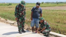 Wadan Satgas TMMD Pati Tinjau Betonisasi Jalan di Desa Godo, Pastikan Kualitas Sesuai Standar