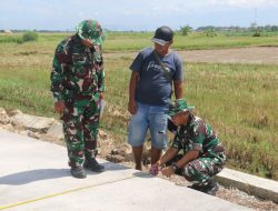 Wadan Satgas TMMD Pati Tinjau Betonisasi Jalan di Desa Godo, Pastikan Kualitas Sesuai Standar