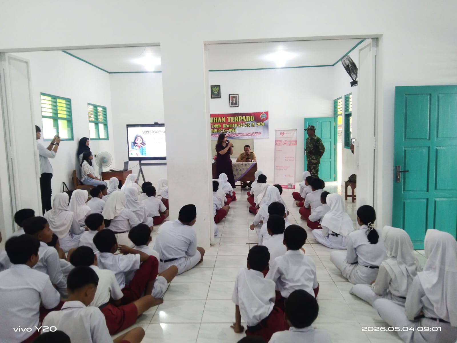Bangun Karakter Sejak Dini, Astuty Foundation dan Kodim Pati Gelar Edukasi Anti Bullying di TMMD 128