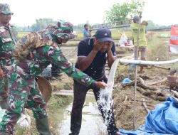 Manunggal dengan Rakyat, Satgas TMMD Kodim Pati Berhasil Alirkan Air Bersih di Desa Godo
