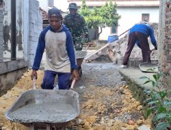 Dorong Angkong Demi Percepatan Pengecoran, Progres Rumah Shahroni Capai 65 Persen