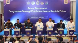 Bareskrim Polri dan BI Musnahkan 466.535 Lembar Uang Rupiah Palsu di Jakarta