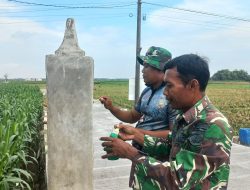 Pengecatan Tugu Prasasti TMMD Reguler ke-128 Kodim Pati Jadi Penanda Semangat Pengabdian