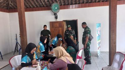 Pemeriksaan Kesehatan Gratis Warnai Kegiatan Nonfisik TMMD Reguler ke-128 di Desa Godo