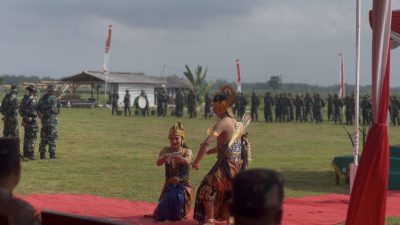 Penampilan Seni Barong RKWB Meriahkan Penutupan TMMD Reguler Ke-128 Kodim Pati