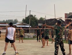 Smesh Kemanunggalan: Kala Seragam Loreng dan Kaos Oblong Beradu di Lapangan Voli Desa Godo