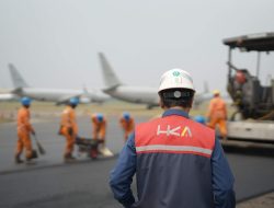 Dukung Konektivitas Udara, HKA Rampungkan Pengaspalan Apron Bandara Halim dalam Kurang dari Sepekan