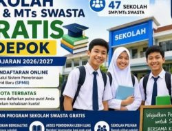 47 SMP dan MTs Swasta Gratis di Depok 2026, Kuota Terbatas Segera Daftar Online!