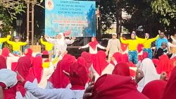 Ratusan Warga Hadiri Senam Bersama KJS Sukmajaya, Warga Sehat Depok Maju