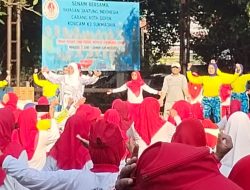 Ratusan Warga Hadiri Senam Bersama YJI Sukmajaya, Warga Sehat Depok Maju