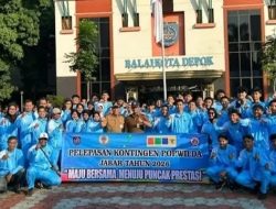 55 Atlet Popwilda Jabar 2026 di Lepas: Kota Depok Bidik Lolos Popda