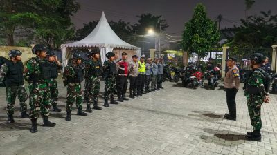 Koramil dan Polsek Sukmajaya Gelar Patroli Maung Jaga Stabilitas Wilayah