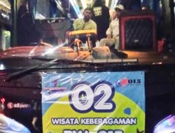 Lurah Kemirimuka Kawal Warga RW 15 Hari Ini Berangkat Wisata Keberagamaan: Warga Guyub, Dua Bus Berangkat ke Anyer