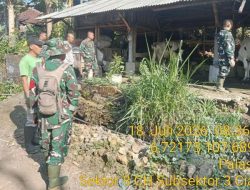 Satgas Citarum Harum Sektor 8 Sub Ciater Melaksanakan Pendataan Hewan Ternak.