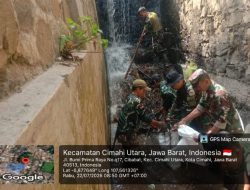 Satgas Citarum Harum Sektor 5 Subsektor 02 Cimahi Utara Terus Tingkatkan Kebersihan Sungai dan Edukasi Kepada Masyarakat
