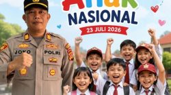 Kapolsek Ciwidey Polresta Bandung AKP Joko Prihatin, S.H. Sampaikan Ucapan Selamat Hari Anak Nasional 2026