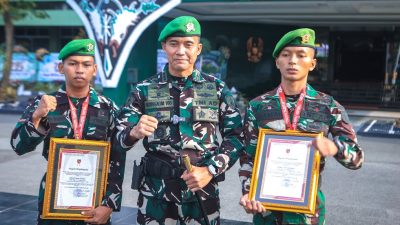Pangdam VI/Mulawarman Apresiasi Prajurit Berprestasi, Dua Atlet Karate Terima Penghargaan