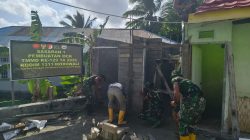 Pemasangan Cor Sloof Atas MCK Masjid Quba Tandai Kemajuan Pembangunan TMMD Ke-129 di Desa Umbele