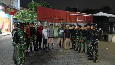 TNI-Polri dan Linmas Gelar Patroli Maung, Perkuat Keamanan Sukmajaya-Cilodong