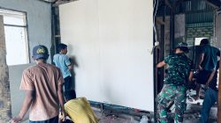 Pemasangan Kalsiboard Tandai Progres Renovasi RTLH Milik Bapak Suhardin di Desa Umbele Lama