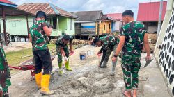 Pengecoran Rabat Jalan di Desa Polewali Terus Berlanjut, Satgas TMMD dan Warga Percepat Pembangunan