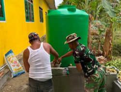 Program Manunggal Air Bersih di SDN Umbele Masuki Tahap Pengecatan Tandon Air