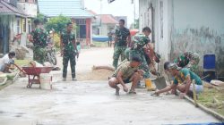Semangat Gotong Royong Warnai Pembangunan Rabat Beton Jalan di Desa Polewali