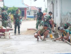Semangat Gotong Royong Warnai Pembangunan Rabat Beton Jalan di Desa Polewali