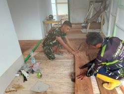 Pemasangan Lantai Tandai Kemajuan Renovasi RTLH Milik Bapak Nardianto di Desa Polewali