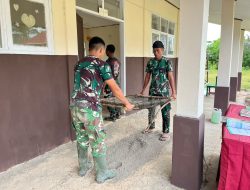 Pembangunan MCK Masjid di Desa Umbele Lama Terus Berjalan, Satgas TMMD dan Warga Perkuat Gotong Royong