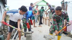 Antusiasme Warga Kepulauan Umbele Sambut TMMD Ke-129 Kodim 1311/Morowali