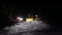 Satgas TMMD Ke-129 Kodim 1311/Morowali Lembur Malam Kejar Penyelesaian Pembukaan Jalan
